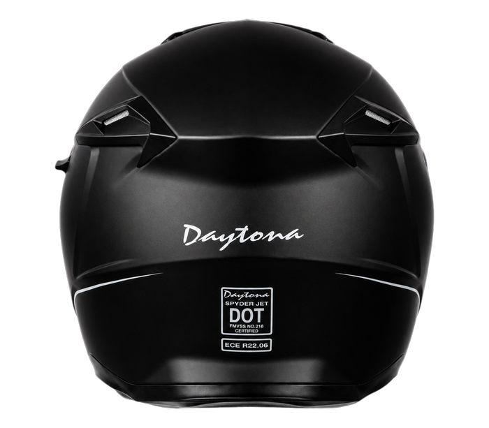 D.O.T. & ECE Daytona Spyder Jet- Dull Black