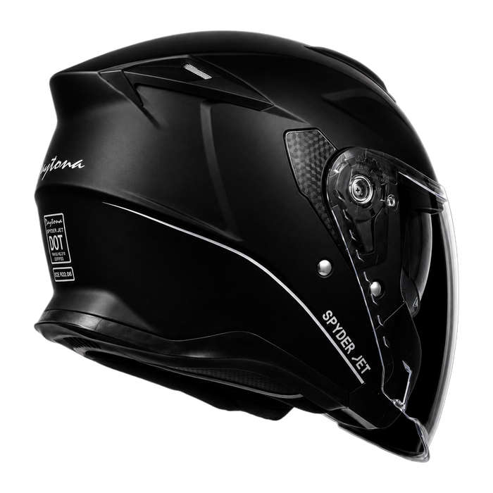 D.O.T. & ECE Daytona Spyder Jet- Dull Black