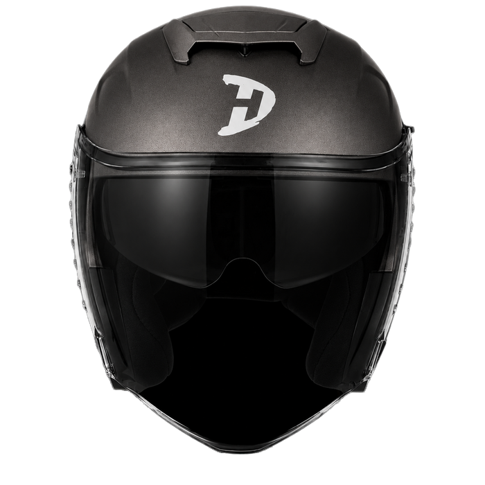D.O.T. & ECE Daytona Spyder Jet- Gun Metal Grey Dull Metallic