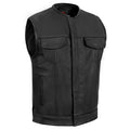 Eclipse Black Motorcycle Vest - Hidden Smart Access Pockets & Durable Lining