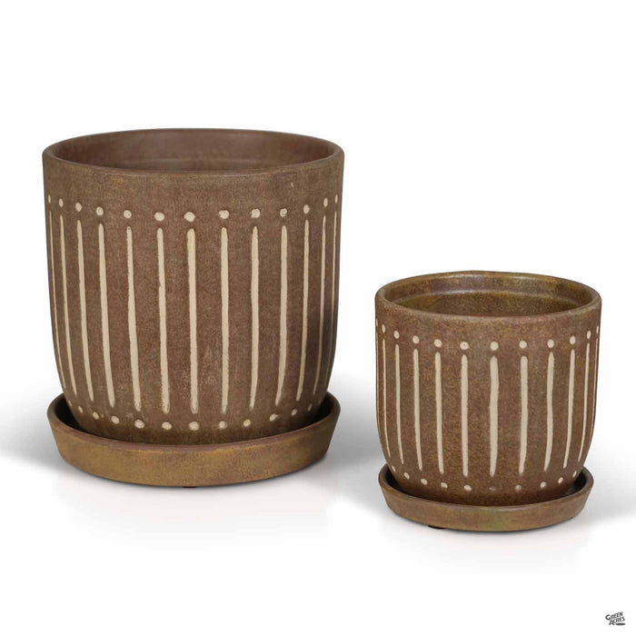 Gobi Carob Etched Pots