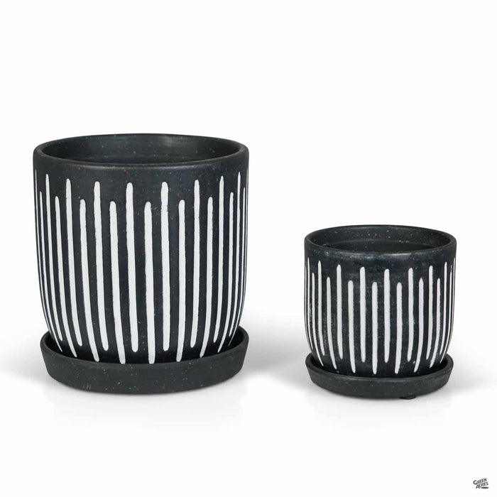 Nero Anthracite Etched Pots