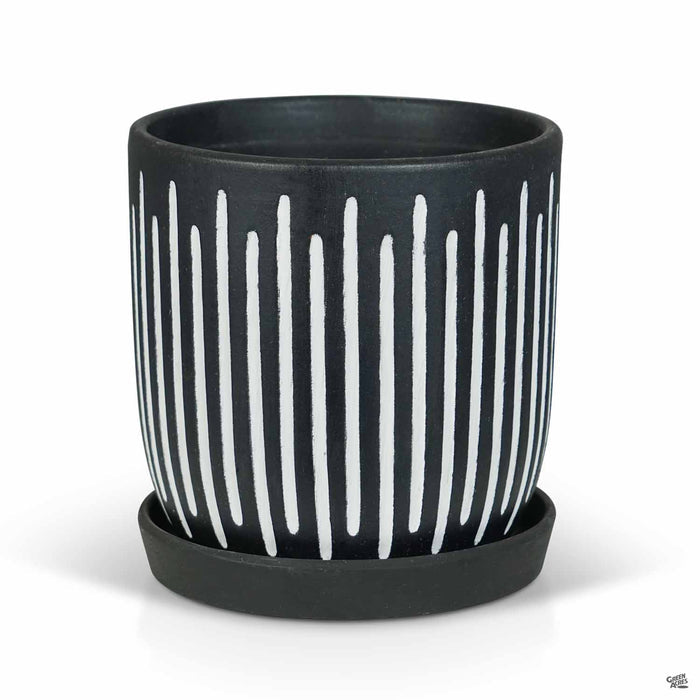 Nero Anthracite Etched Pot 7.75 inch