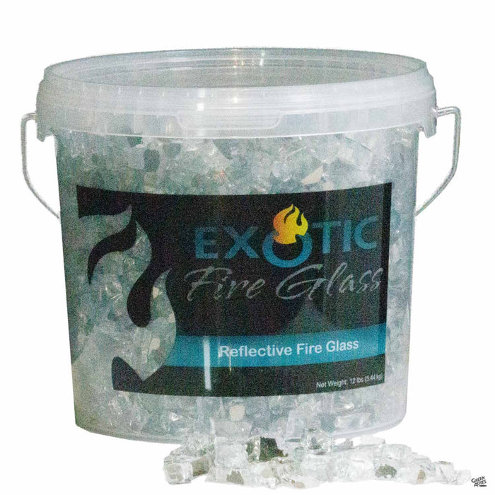 Exotic Fire Glass - Silver Reflective