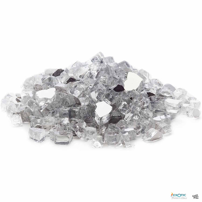 Exotic Fire Glass - Silver Reflective