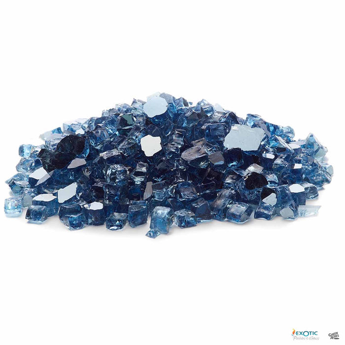 Exotic Fire Glass - Sky Blue Reflective