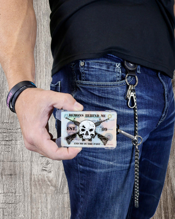 "Gambler" Wallet w/Chain Clip & ID Holder (wallet chain sold separately)