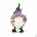 Gnome with Lavender Flower Hat 6 inch
