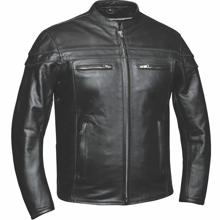 Goose - Premium Men's Leather Motorcycle Jacket