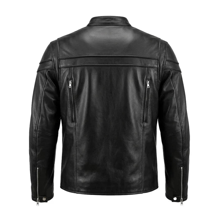 Goose - Premium Men's Leather Motorcycle Jacket