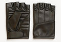 Gripline - Men's Leather Motorcycle Fingerless Gloves