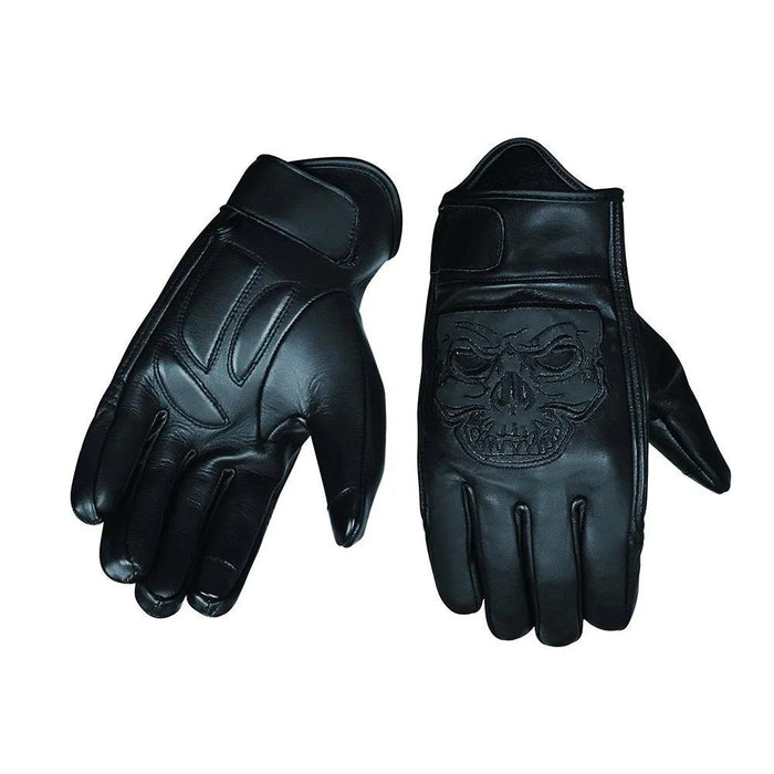 GripShield - Men's Leather Motorcycle Gloves