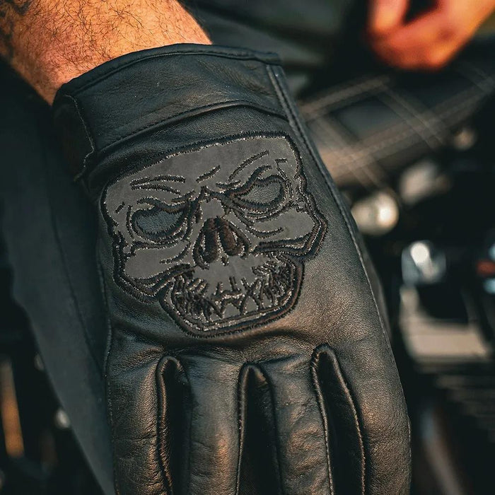GripShield - Men's Leather Motorcycle Gloves