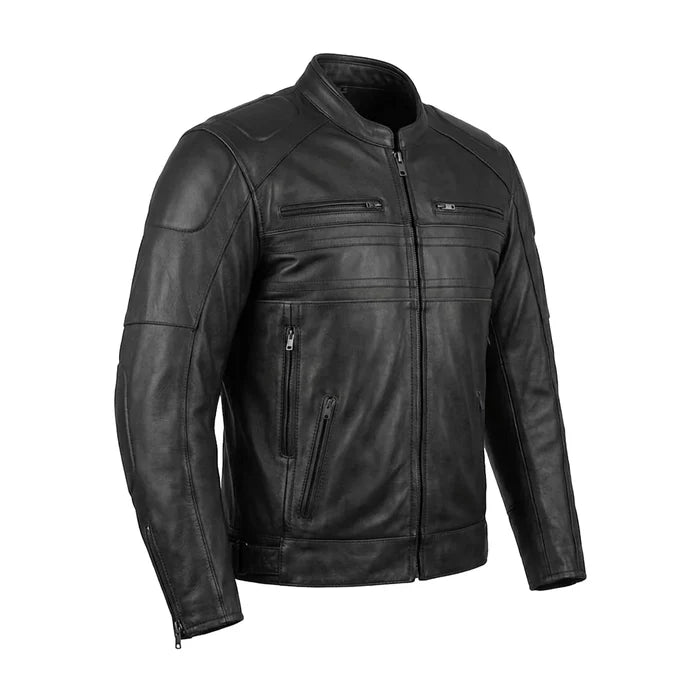 Grizzly - Men's Ultra Leather Motorcycle Jacket
