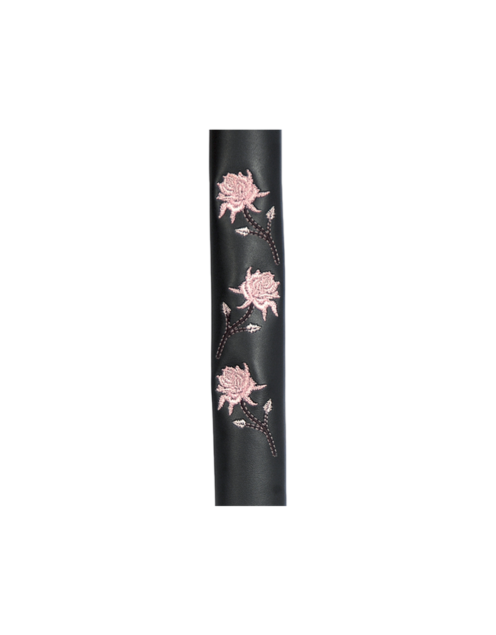 Hair Accessory Adorned with embroidered pink roses