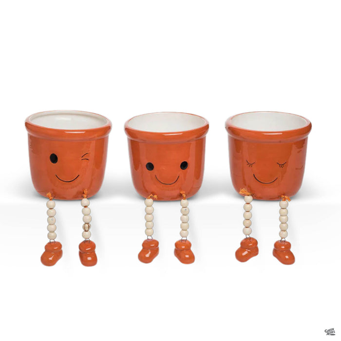 Happy Shelf Sitter Pots
