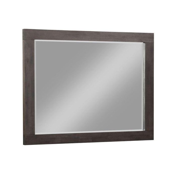 Heath Beveled Glass Mirror in Basalt Grey