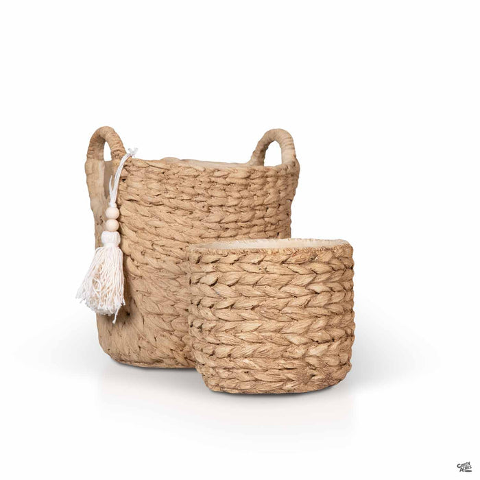 Hyacinth Basketweave Planters