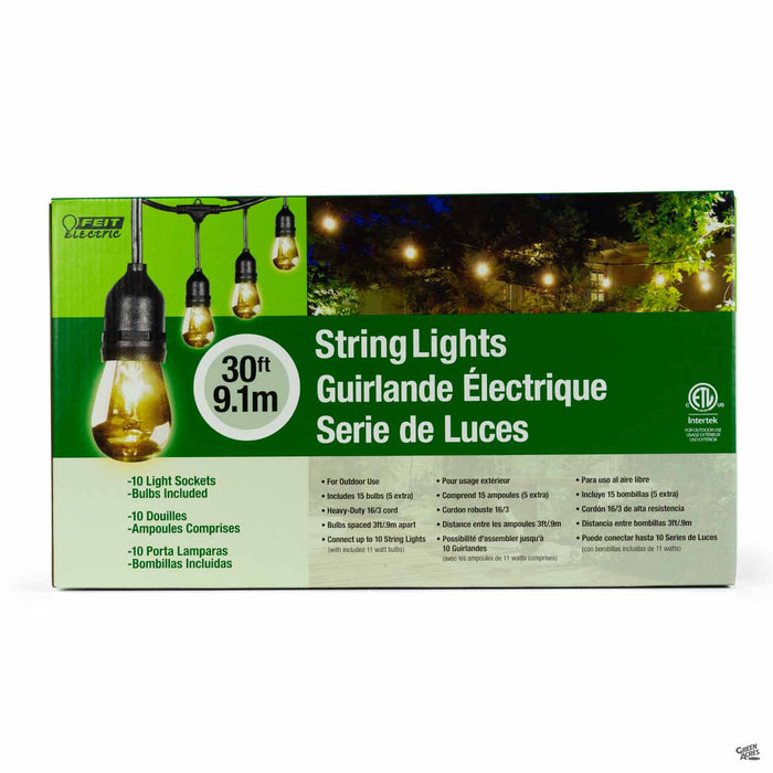 Feit Electric Incandescent String Lights 30 feet