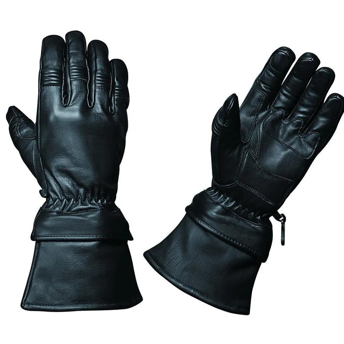 Ironfist - Men's Gauntlet Motorcycle Gloves (Zip Off Cuff)
