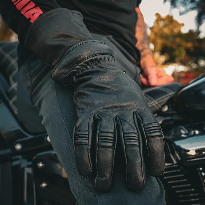 Ironfist - Men's Gauntlet Motorcycle Gloves (Zip Off Cuff)