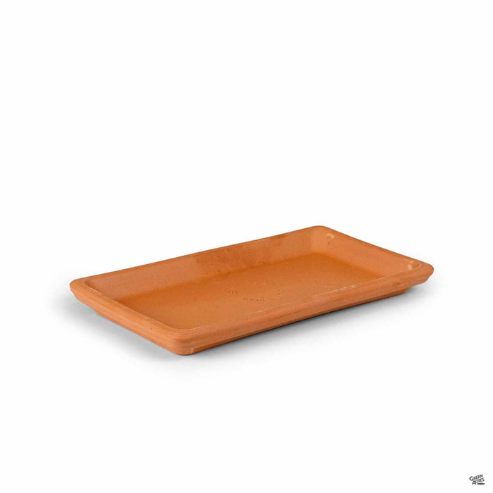 Italian Rectangle Saucer Terracotta 12.5 inch