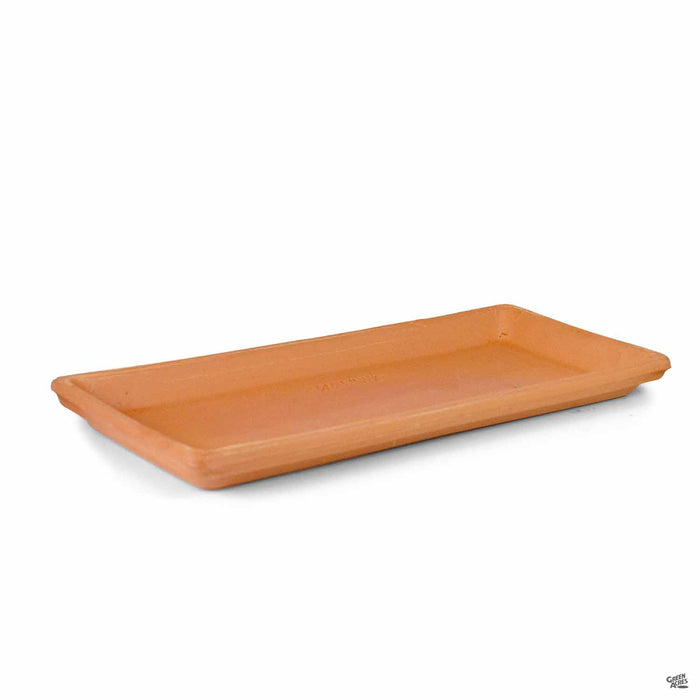 Italian Rectangle Saucer Terracotta 20.75 inch