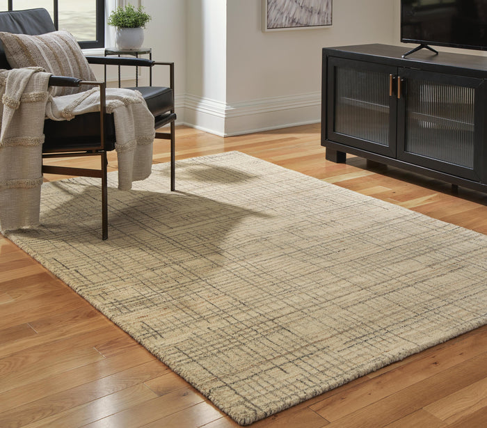 Janston Medium Rug - Ivory/Gray/Tan