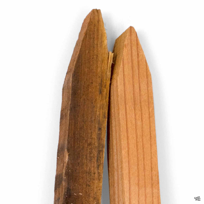 JJ Roberts Wood Tree Stake point detail