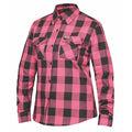 Ladies Black and Pink Flannel Shirt