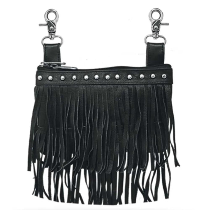 Ladies Cowhide Clip-On Bag