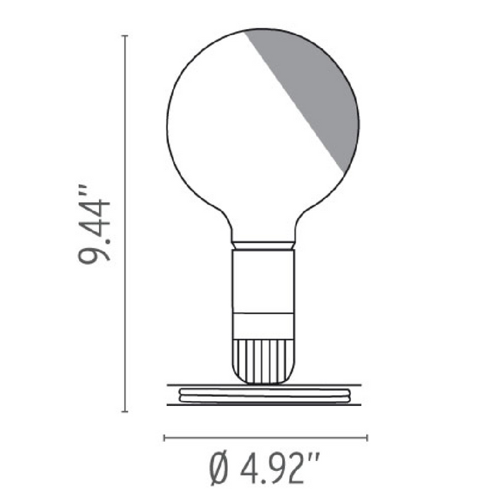 flos lampadina desk lamp specs