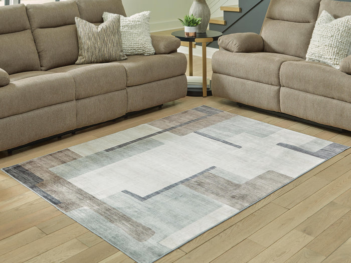 Larkport Rugs Collection - Cream/Brown/Gray