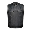 Lawless – Men’s Denim and Leather Club Vest