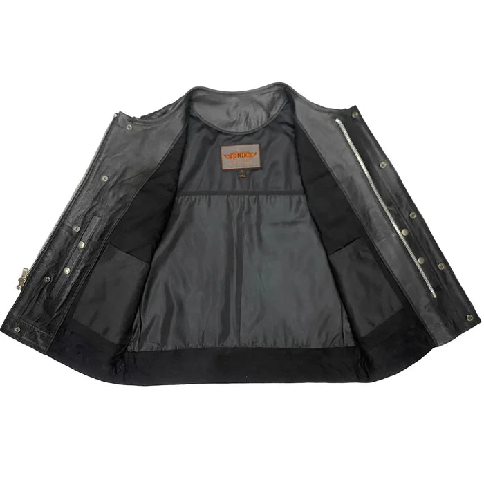 Lawless – Men’s Denim and Leather Club Vest