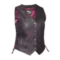 Lilly - Women's Motorcycle Leather Vest