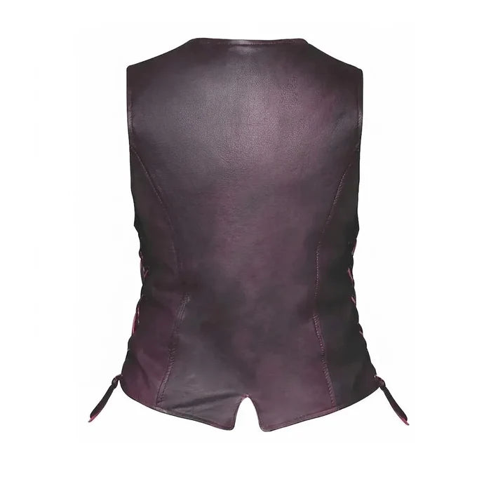 Lilly - Women's Motorcycle Leather Vest