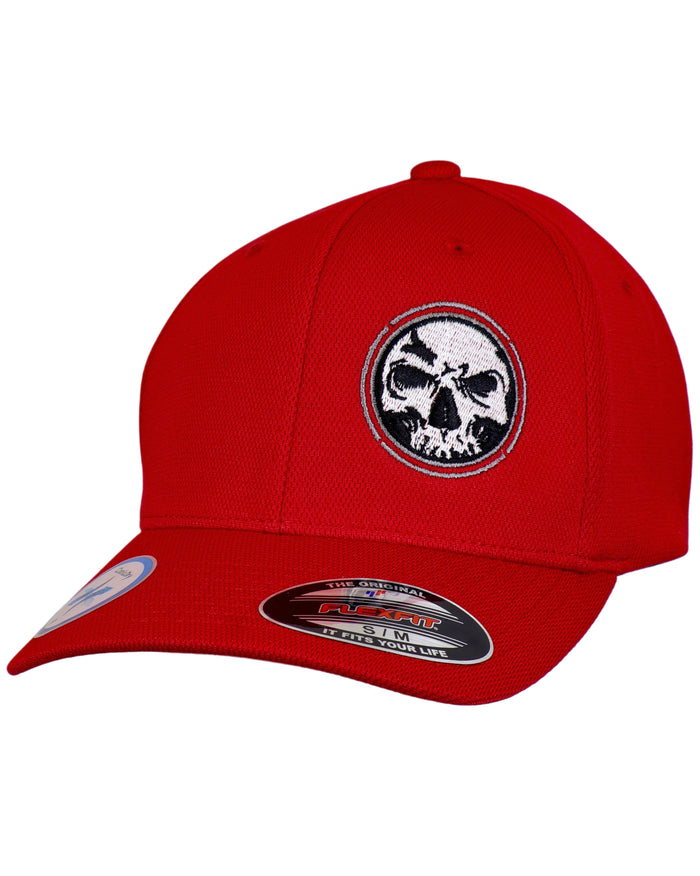 LIMITED EDITION JANUARY! Classic Circle Skull "Never Fade" Fitted Cap