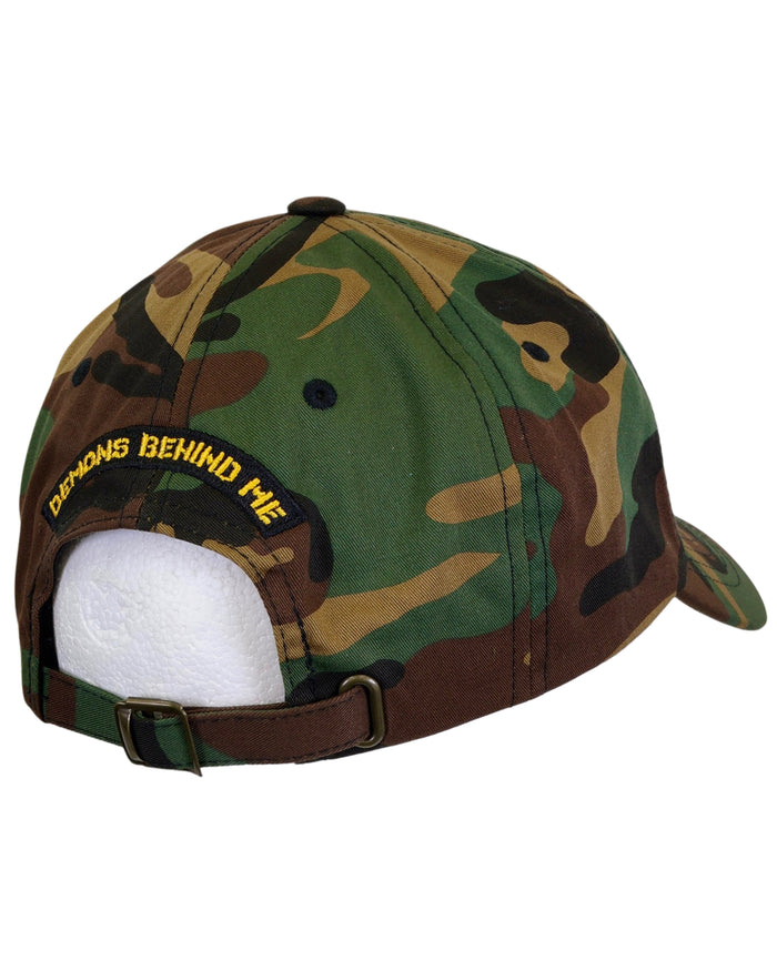 LIMITED EDITION Small Two-Tone Skull Embroidered Adjustable Cap