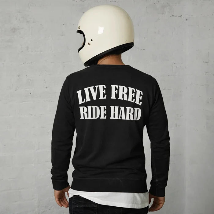Live Free Ride Hard - Men's Long Sleeve Biker Tee