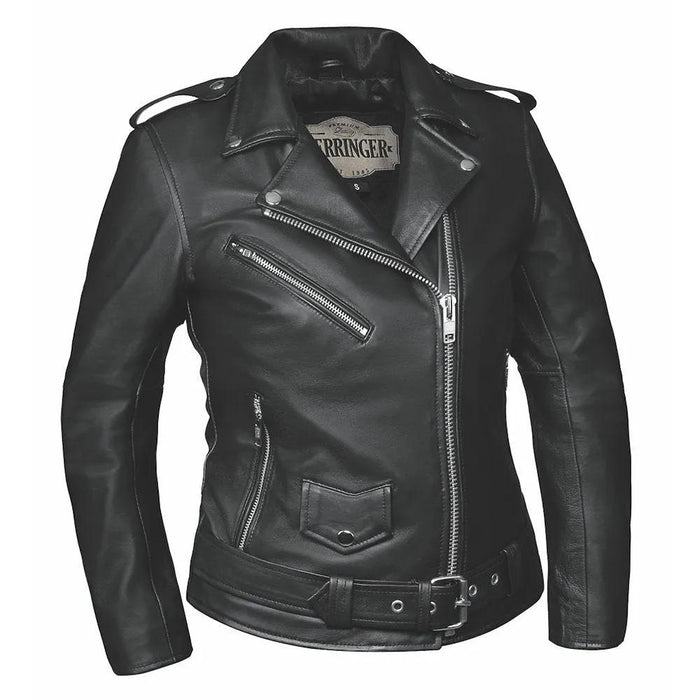 Lola - Women's Premium Leather Motorcycle Jacket
