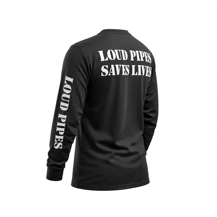 Loud Pipes Save Lives - Men's Long Sleeve Biker Tee