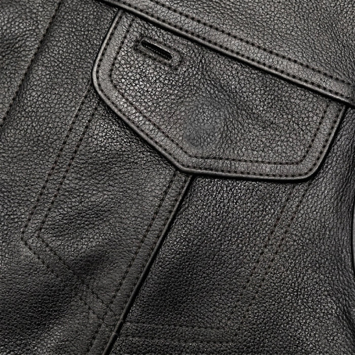 Lowcut - Mens Short Leather Club Vest