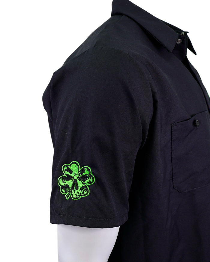 "Lucky" Embroidered Industrial Shop Shirt