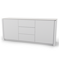 calligaris mag credenza in white