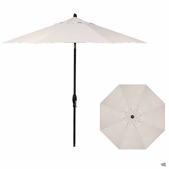 Auto Tilt 9 foot Market Umbrella in Canvas with Black