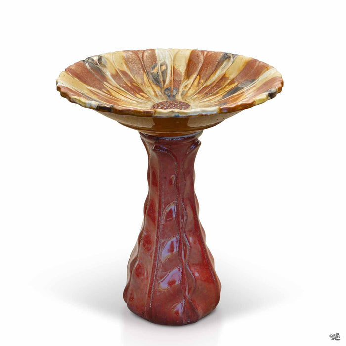Maroon Birdbath 18 inch