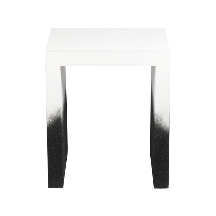 Matra Black and White End Table
