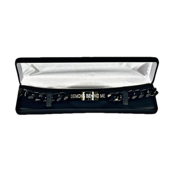 Men's Black Stainless Steel Bracelet!