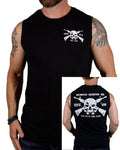 Men's Tactical Black Cut-off Tee